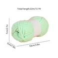 thumbnail image 3 of Chunky Yarn Soft Thick Fluffy Washable Cotton Yarn DIY for Arm Knit Blanket Cushion Bed Sofa Home Decor (Green), 3 of 6