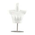 thumbnail image 3 of Maniquí Femenino Torso Para Mujer, Forma De Cuerpo Para Tienda, Venta Al Por Menor, Escaparate, Soporte Blanco Plateado, 3 of 8