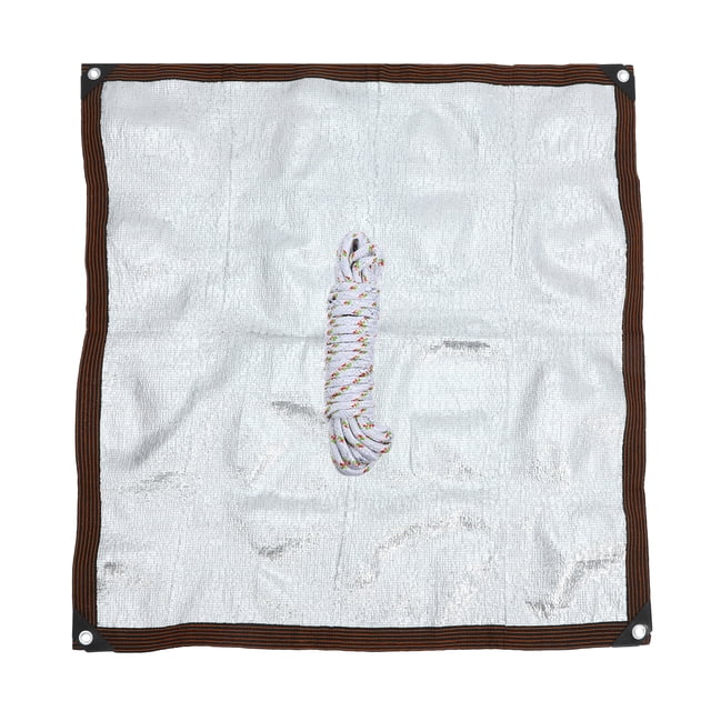 1pc Gardening Sun Screen Thicken Sun Screen Heat Insulation Net Sun Shade Net Cloth Garden Supplies with Rope(White)