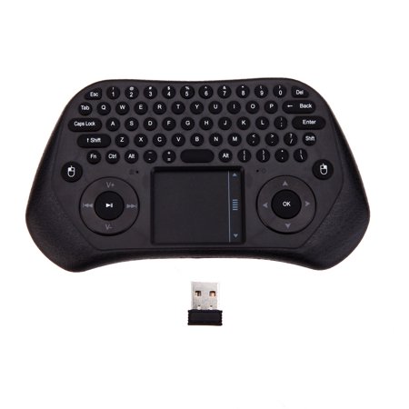 Measy GP800 Portable Handheld Ultra Mini QWERTY 79 Keys Tochpad Remote Control 2.4GHz Wireless Keyboard Air Smart Mouse Mice with USB Receiver for TV box PC Laptop Tablet