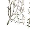 thumbnail image 5 of DecMode Silver Aluminum Metal Inspired Coral Wall Decor (2 Count), 5 of 15
