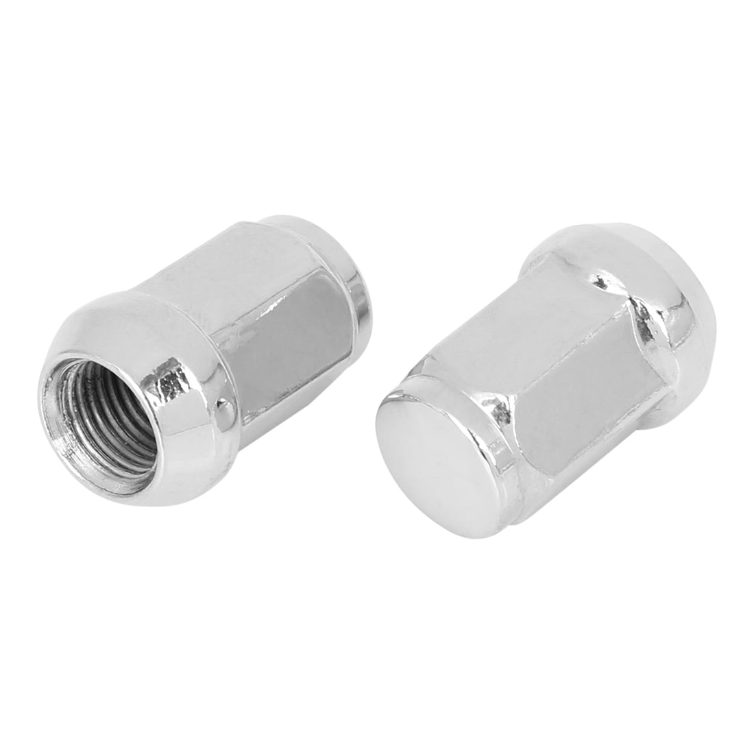 Unique Bargains 4 Pcs M14x1.5 Chrome Bulge Acorn Car Wheel Lug Nuts Cone Seat