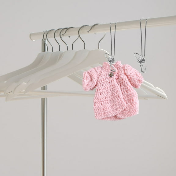 OULII 10Pcs Large Stainless Steel Clothespin Clips Multi Functional Heavy Duty Clips for Laundry and Snack Bags