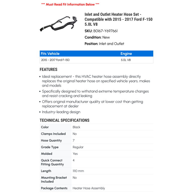 HVAC Heater Hose Assembly - Dorman Products - 626-802