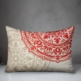thumbnail image 3 of Creative Products Double Medallion Tan Red 14x20 Indoor / Outdoor Pillow, 3 of 3