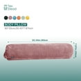thumbnail image 2 of CHARRYARN by TexStead Cuddle Pillow Bolster Pillow Corduroy Cylindrical Bed Pillow - Multifunctional Long Pillow- uitable for yoga,Lumbar and Neck Support Roll Pillow-Purple（8"x35.4"), 2 of 4