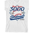 thumbnail image 2 of Clayton Kershaw, 3000 Strike outs, 22 on White Short Sleeve Youth T-Shirt-Large, 2 of 3
