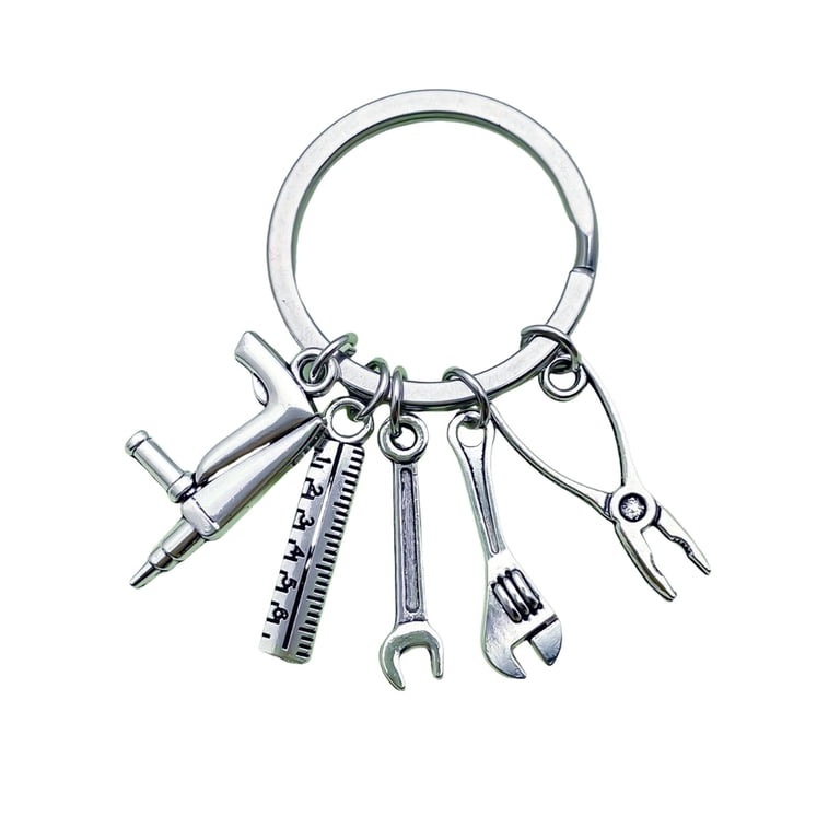Stainless Steel Screwdriver Keychain Set – EDC Pocket Tool With Hex Nut Wrench & Carabiner Clip