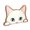 A008- H, variant on Wooden Peeking Cat Ornament with Hand-Painted Ginger Tabby Design, Single Piece, Orange and White, for Cat Lovers, Desk Decoration