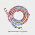 thumbnail image 5 of Cinturón para perros con tejido de arcoíris para correr Cinturón para perros multifuncional Cinturón para mascotas de doble extremo Cinturón para perros, 5 of 5