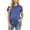 Blue, variant on Maternity Tee Top Short Sleeve Pregnancy Shirts Plus Size S-5XL Soft Cotton Casual Basic Mama Clothes Green Medium