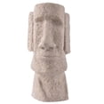 thumbnail image 1 of Escultura de Estatua , Estatuilla Tallada , Decoración de Artesanal, Moai perfecl Decoración de piedra arenisca, 1 of 4