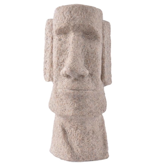 Moai Statue Hand Carved Sandstone Sculpture Home Art Ornament Vintage Figurines