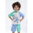 thumbnail image 2 of Disney Toy Story Baby Boys' 2-Piece Hooded Tee and Shorts Set Mint Blue Toy Story, 2 of 7