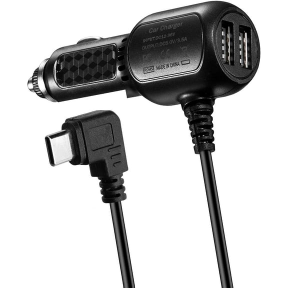 C Power Cable Adapter USB-C Port Dashcam Compatible for REDTIGER F7N /F7NP,WOLFBOXG840S G850 Dash Cam