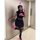thumbnail image 2 of Camisa corta Woxlica I Heart Nicki y2k para mujer negra S, 2 of 3