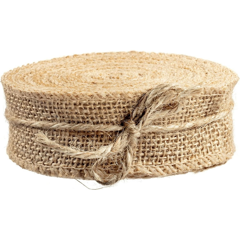 Idiy Natural Burlap Ribbon (3 Wide, 10 Yards) - No Wire, 100% Jute - Great  for DIY Crafts and Projects, Gift Wrapping, Wedding Decoration, and More!