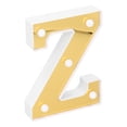 thumbnail image 4 of Lámpara LED dorada en forma de Z, luz con letras del alfabeto, decoración navideña para fiesta de boda, blanco cálido, 4 of 14