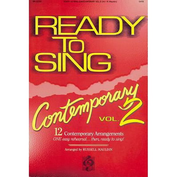 Pre-Owned Ready to Sing Contemporary - Volume 2 (Paperback) 0760108293 9780760108291