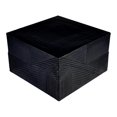 thumbnail image 2 of Seasonal Living Provenance Signature Ceramic 24" Textured Square Table in Black, 2 of 5