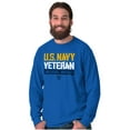 thumbnail image 5 of US Navy Logo Veteran Anchors Aweigh Long Sleeve TShirt Men Women Brisco Brands M, 5 of 6