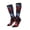 3 Black, variant on Women Crew Soft Moisture-wicking Socks Cosmic Red Sparkle Dice Pattern Design Cotton Socks, One Size fit All