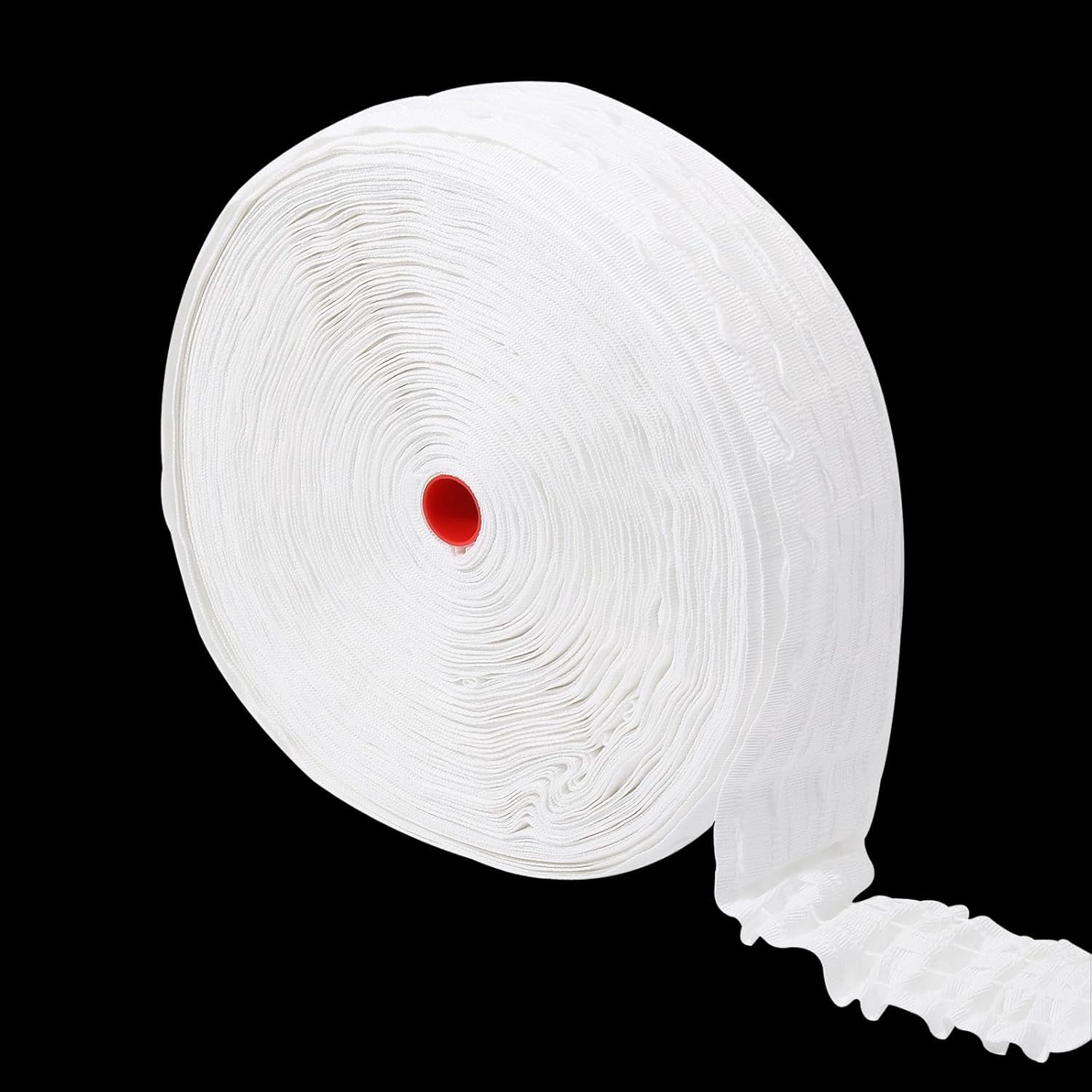 1roll 54 Yards 2.75 Inch Pleated Shirring Tape for Curtain White Curtain Pleat Tape for Window Treatments Making Pleated Curtains Home Decor White DIY