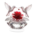 thumbnail image 2 of Decoración de mesa acrílica 2D 2D Valentín Día de regalos Mesa de aniversario de pájaros Rose Rose acrílico con base de soporte para sala de, 2 of 8