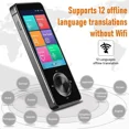 thumbnail image 3 of Dispositivo Traductor de Idiomas 107 Idiomas Nacionales Traductor Inteligente Voz en Tiempo Real, Grabación, Dispositivo de Traducción de Texto, 3 of 8
