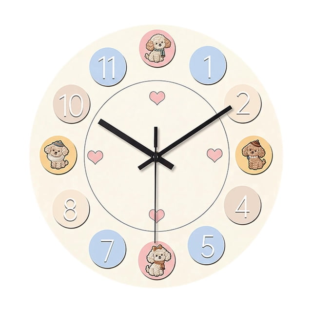 Reloj de pared acrílico creativo, silencioso, sin tictac, diseño moderno, reloj de habitación para niños 25 cm