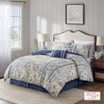 thumbnail image 4 of Harbor House Livia 6-Piece Cotton Comforter Set w/ Decorative Pillows in Blue, 4 of 13