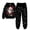 #03 Black, variant on Krdevn Kids Christmas Hoodie and Pants Set 2 Piece Long Sleeve Hooded Sweatshirt with Jogger Pants Toddler Boys Girls Holiday Casual Outfit Clothing