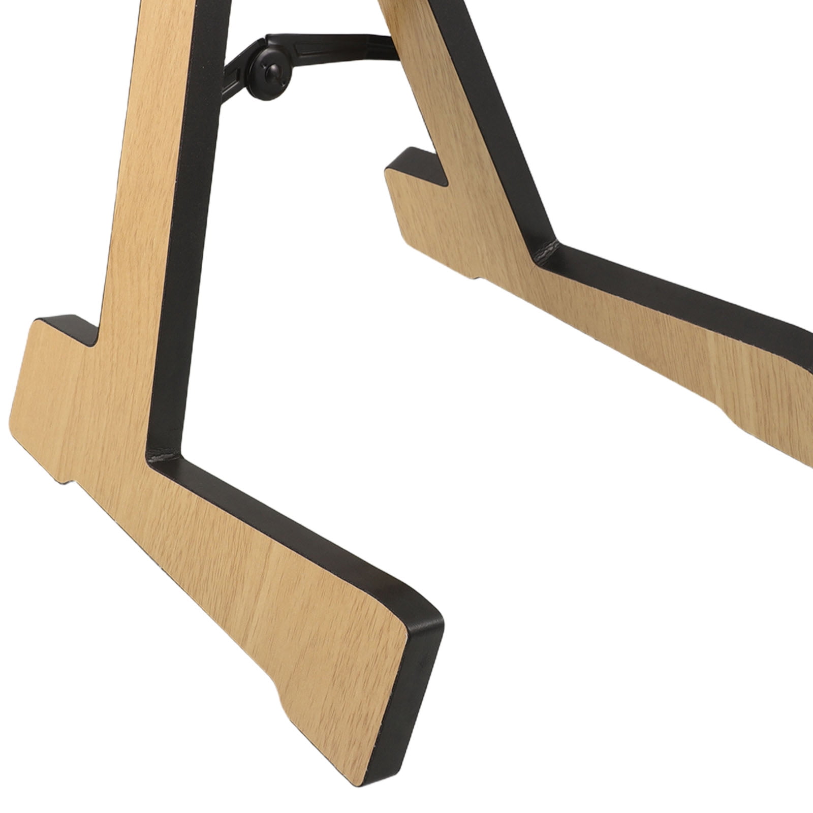 DEEPCRAFF Rustic Wooden Guitar Holder Floor Stand for Vertical Guitar Storage in Khaki Color