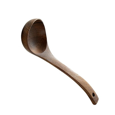 

Farfi Long Handle Ergonomic Rice Spoon Wood Practical Fine Texture Rice Scoop for Home (Type 8)