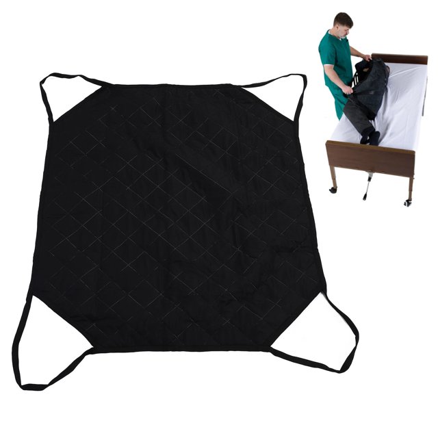 Alèse de Positionnement avec Poignées Renforcées, Drap de Transfert Réutilisable Lavable Double Face pour Tourner Soulever Repositionner, Drap de Transfert pour Patient