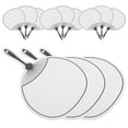thumbnail image 5 of ELAYARD 12Pcs Fan Shape White Cardstock Bookmarks with Hole for DIY Projects Presents and Tassel Crafting, 5 of 7