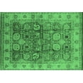 thumbnail image 1 of Ahgly Company Indoor Rectangle Oriental Emerald Green Industrial Area Rugs, 8' x 10', 1 of 4