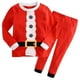 thumbnail image 1 of Pijamas de Navidad para bebés y niñas, conjunto de pijamas de Navidad de Papá Noel, ropa de dormir de algodón para niños pequeños, ropa de dormir de Año Nuevo para niños, conjunto informal, 1 of 4