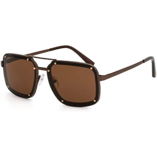 HCHES Retro Sunglasses Men Fashion Designer Rivet Sun Glasses For Women Vintage Shades