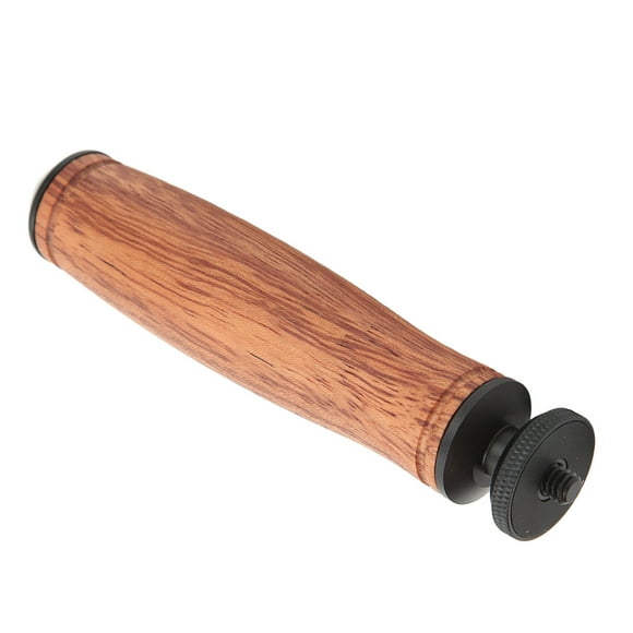 Camera Handle Grip Mount, Lightweight 1/4 Inch Screw Hole Anti Skid Wood Camera Handle Grip For Smartphone