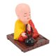 thumbnail image 5 of Figura De Monje, De Plástico Golpeando Colores Brillantes Muñeca De Monje Budista Con Energía Solar Para Ventana, 5 of 7