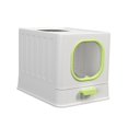 thumbnail image 1 of High Capacity Cat Toilet Anti Splashing Closed Easy Clean Large, 1 of 8