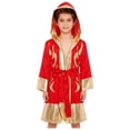 thumbnail image 5 of Haitryli Kids Boys Girls 2pcs Boxing Uniform Robe Shorts Kickboxing Muay Thai Combat Martial Arts Tracksuit Red Gold 14, 5 of 7