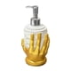thumbnail image 1 of Dispensador de jabón con diseño de corazón para baño, gel de ducha, jabón de manos y acondicionador, estilo arte oscuro., 1 of 8