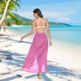 thumbnail image 7 of Women Sarong Wraps Pink Background Swimsuit Beach Pareo Bikini Coverups Skirt M, 7 of 7