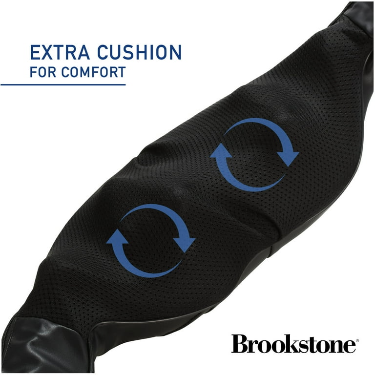 Brookstone Shiatsu Body Massager, Compact Premium Design, Deep Kneading Massage for Neck, Back, Hamstring Muscles, Full-Body Relief, Lightweight and P