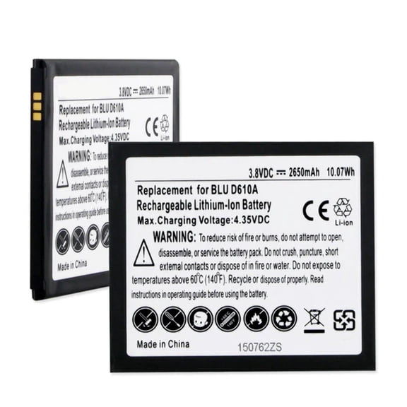 Batteries N Accessories BNA-WB-BLI-1221-2.7 Cell Phone Battery - Li-Ion, 3.8V, 2650 mAh, Ultra High Capacity Battery - Replacement for Blu BLT-D610 Battery