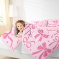 thumbnail image 4 of Feelyou Pink Retro Bow-tie Twin Comforter Sets, Cute Princess Stars Bedding Set, 2 Pieces, 4 of 8