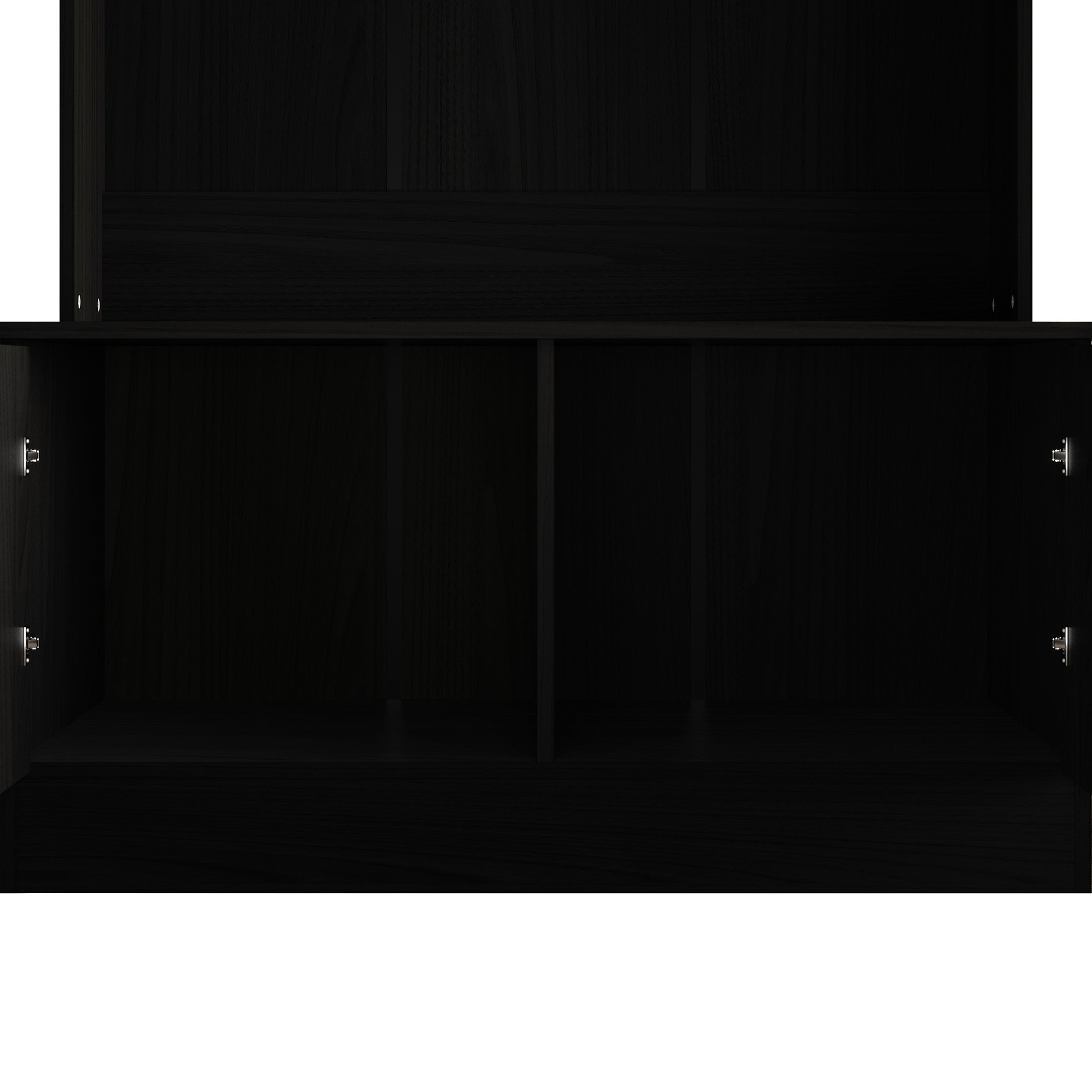 CASTLE PLACE Classic Multipurpose Hall Tree with Bench, Black