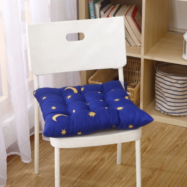 Fiudx Cojín con Estampado de Estrellas, Espuma Viscoelástica de Mayor Comodidad, Tejido Cepillado Grueso, Tacto Suave, Versátil para Interior y Exterior, Oficina, Comedor y Estudio, 41 X 41 Cm.